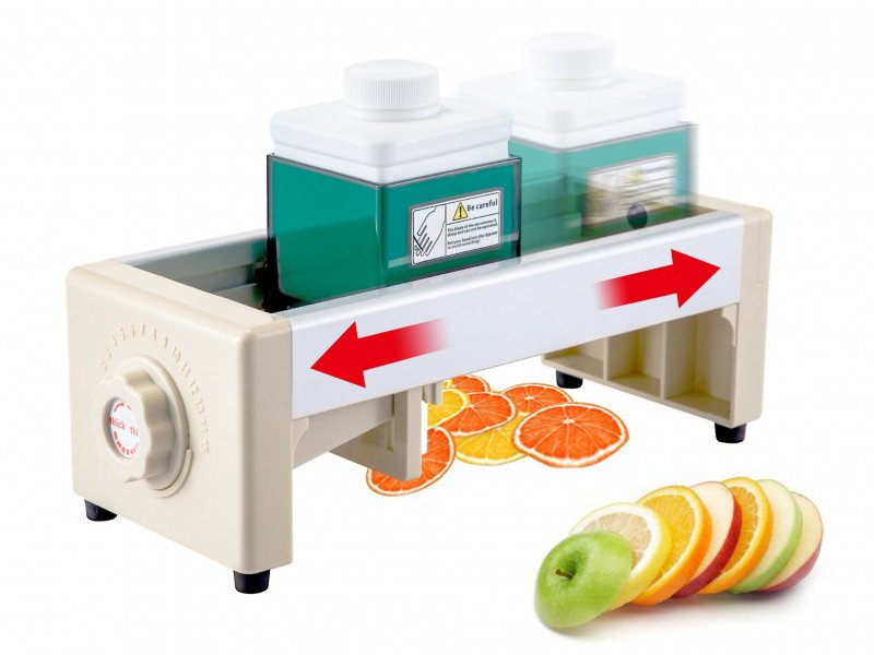 DBS-139 REBANADORA CORTADORA MANUAL DE FRUTAS Y VERDURAS SEGURA Y AJUSTABLE DE 1 A 10MM