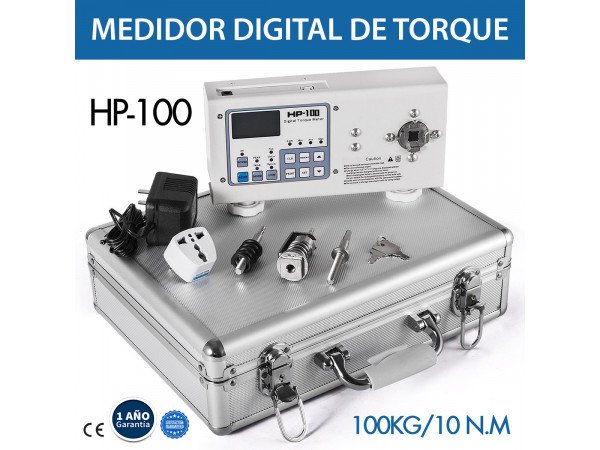 HP-100 Medidor Digital de Torque con Rango: 0.5 - 100KG / 0.05 - 10 N.M 